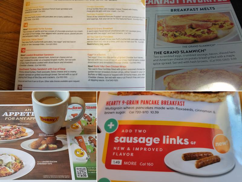 Denny's Menu