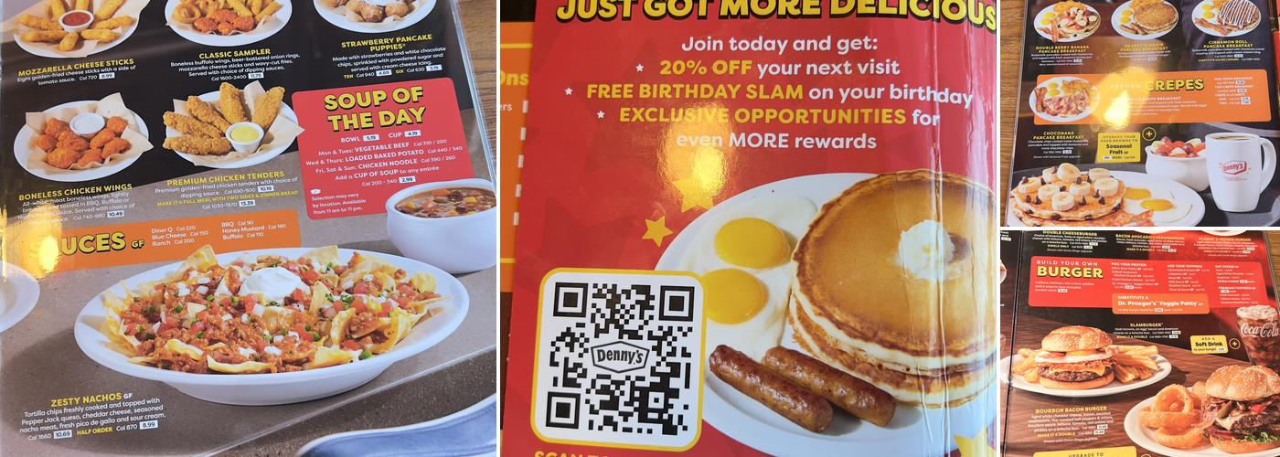 Denny's Menu
