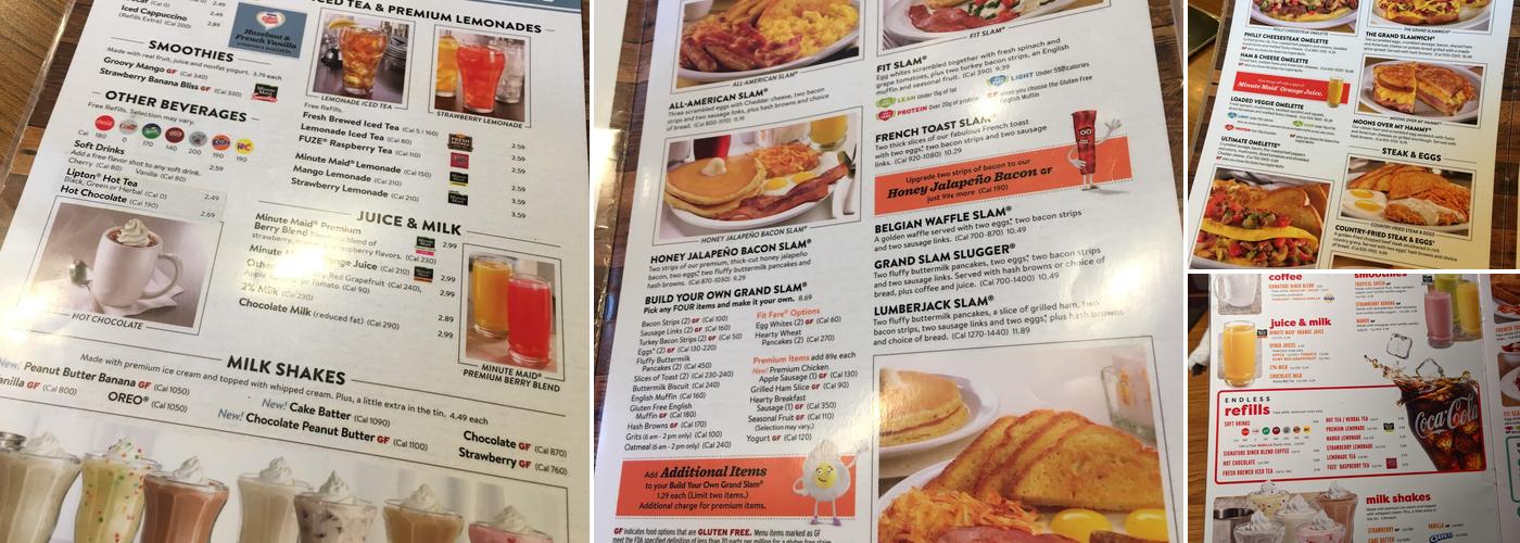 Denny's Menu