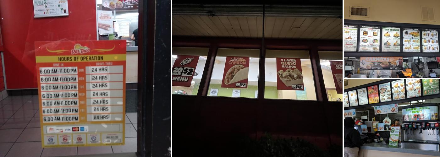 Del Taco Menu