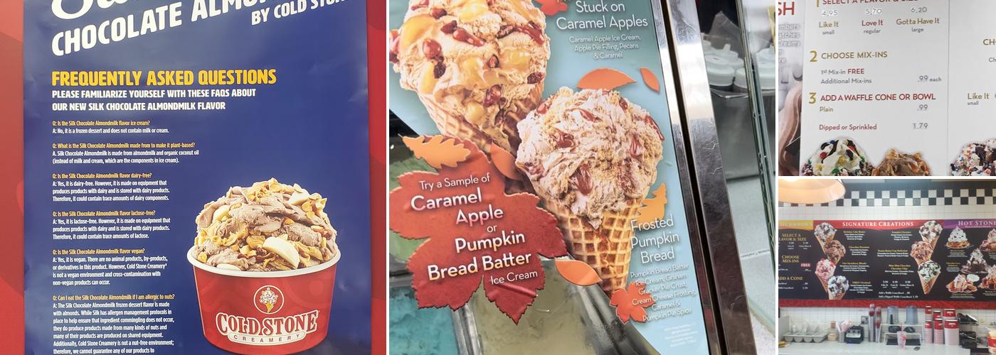 Cold Stone Creamery Menu
