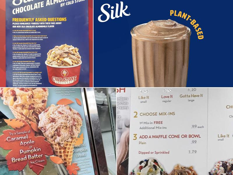 Cold Stone Creamery Menu