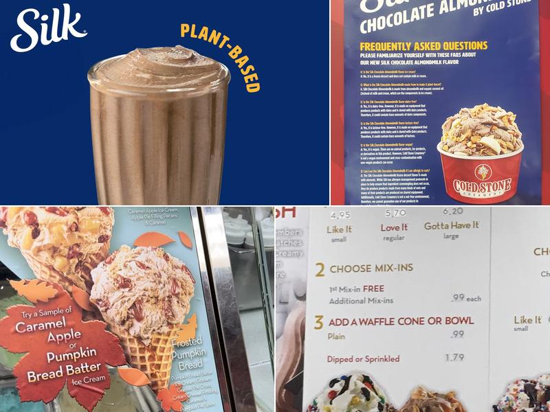 Cold Stone Creamery Menu
