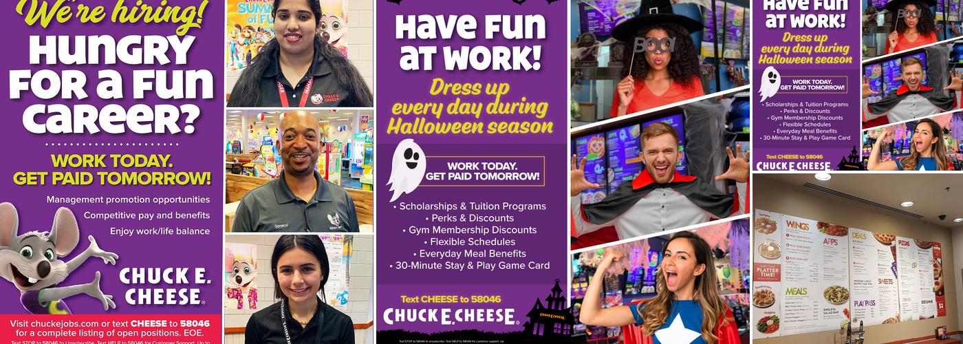Chuck E. Cheese Menu