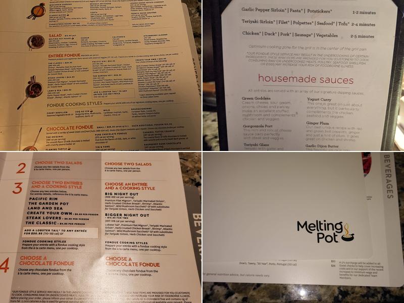 Melting Pot Menu