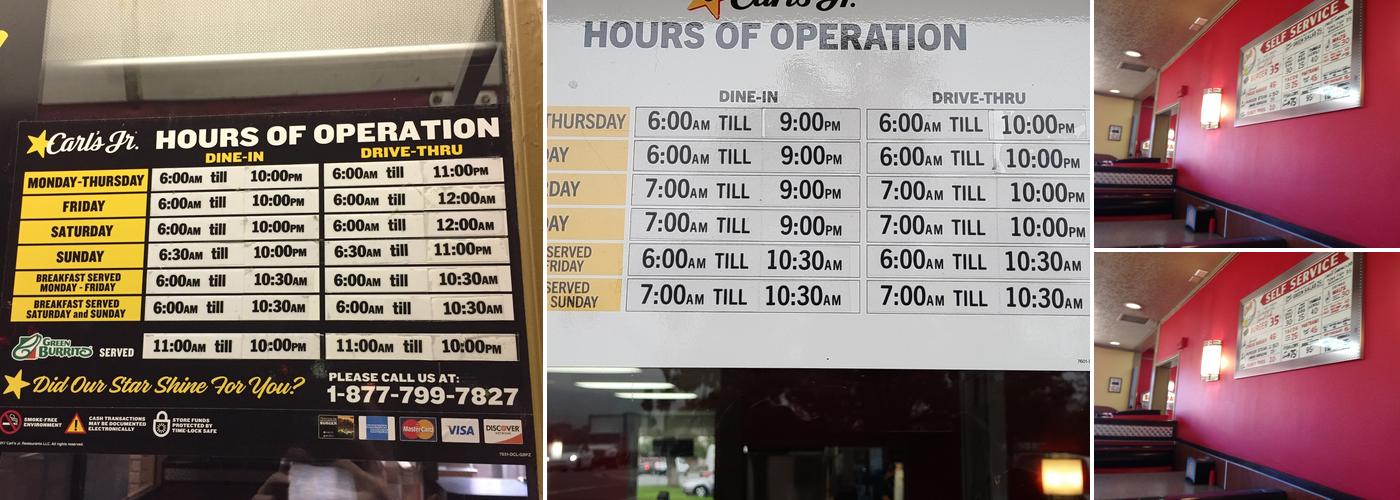 Carl's Jr. Menu