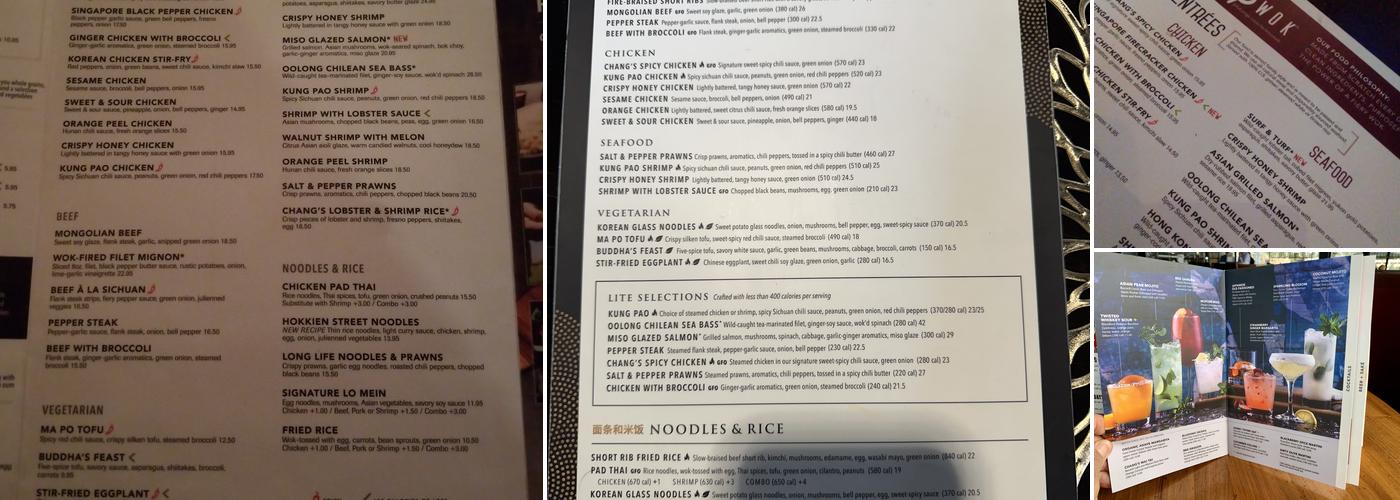 P.F. Chang's Menu