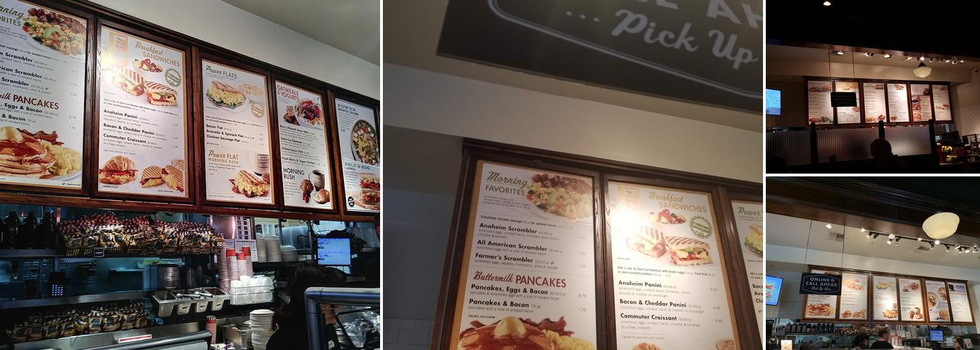 Corner Bakery Menu