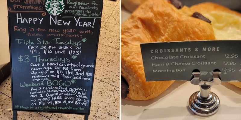 Starbucks Menu