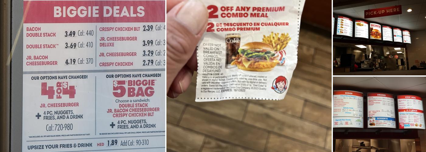 Wendy's Menu