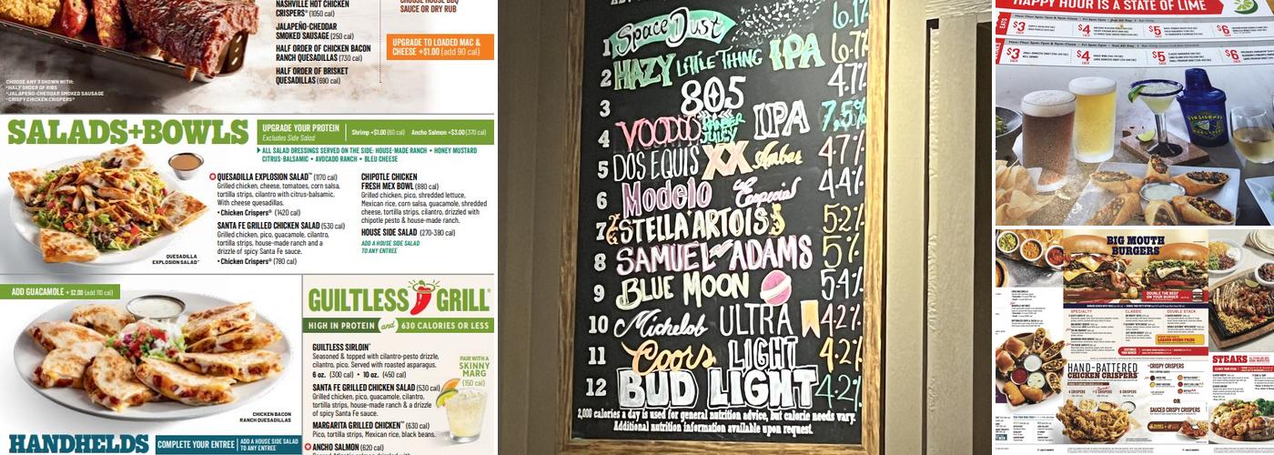 Chili's Grill & Bar Menu