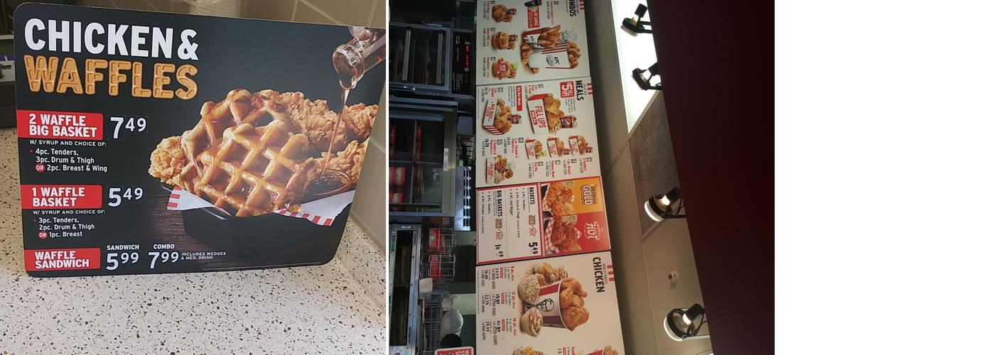 KFC Menu