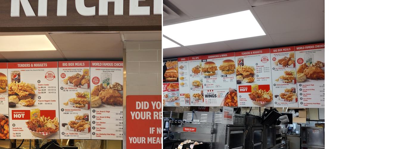KFC Menu