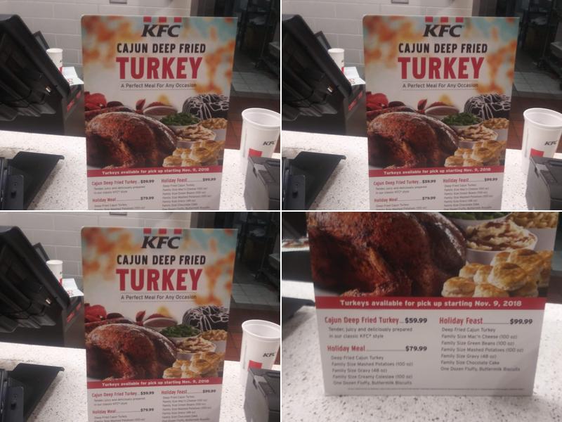 KFC Menu