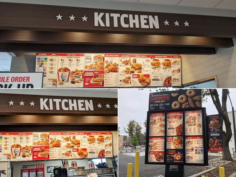 KFC Menu