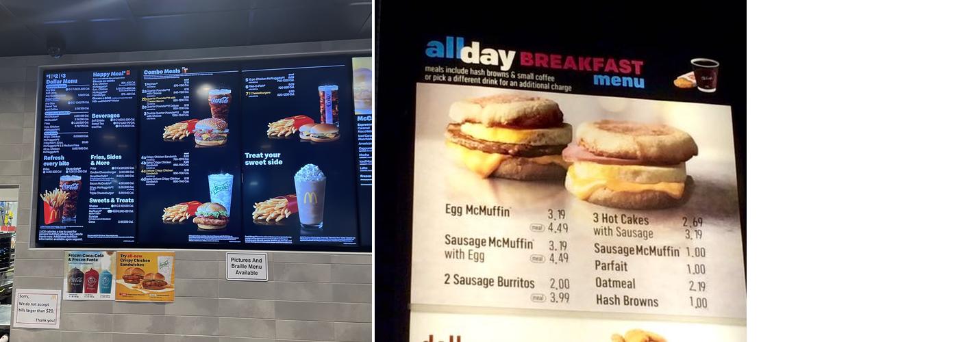 McDonald's Menu