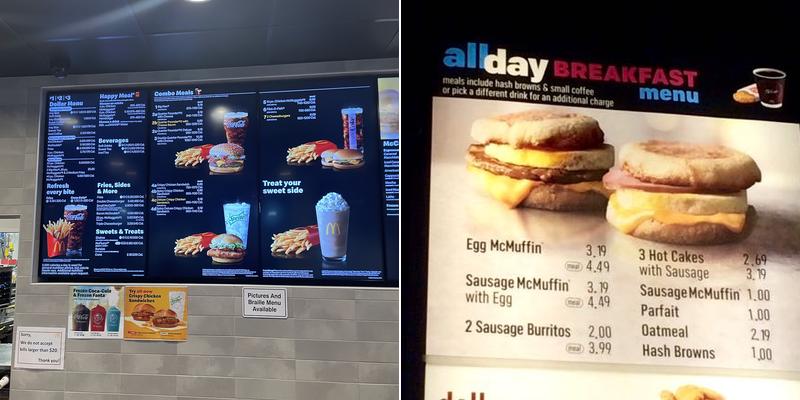 McDonald's Menu