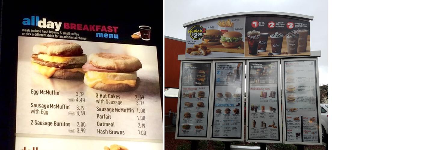 McDonald's Menu