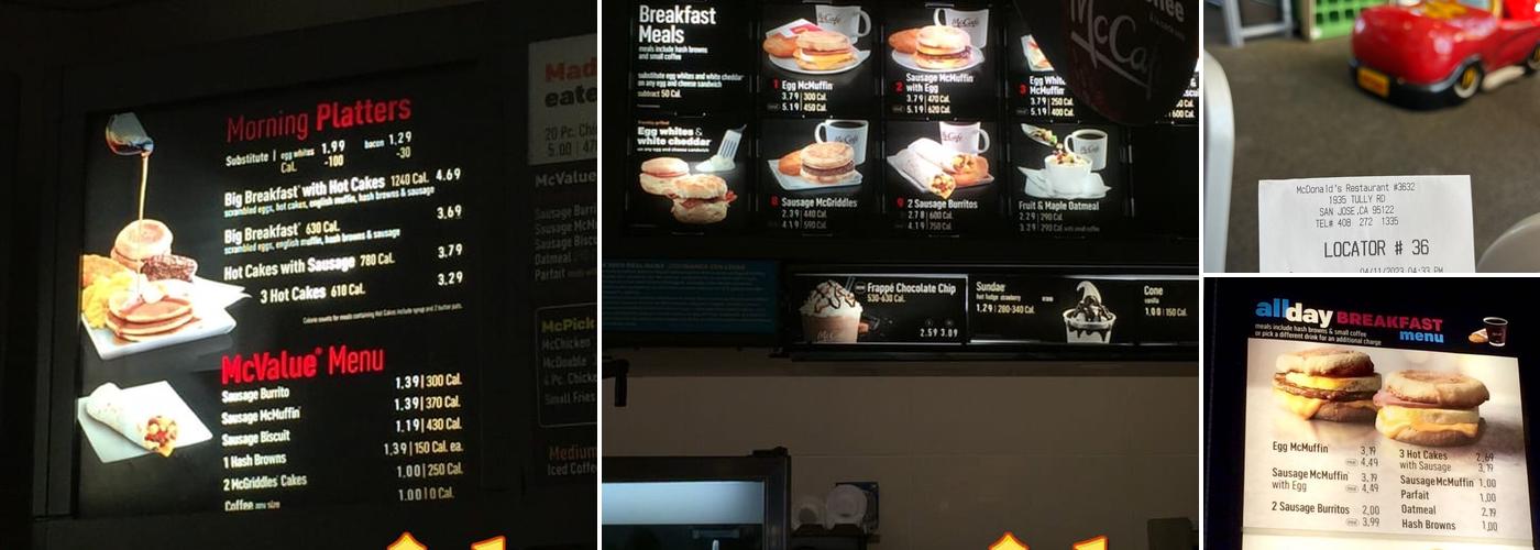 McDonald's Menu