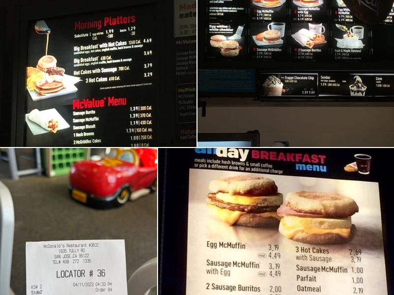 McDonald's Menu
