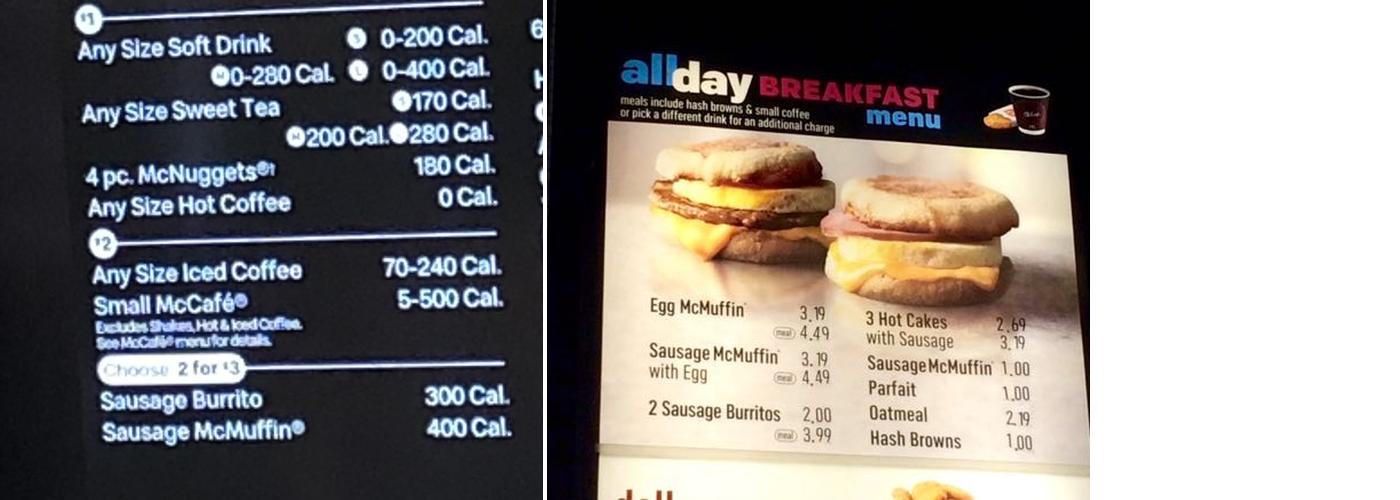 McDonald's Menu
