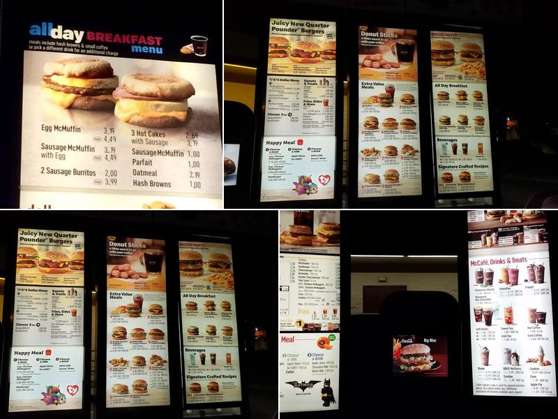 McDonald's Menu