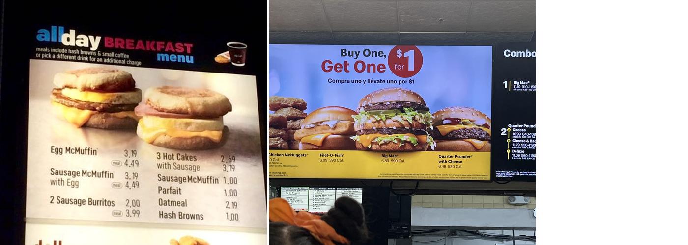 McDonald's Menu