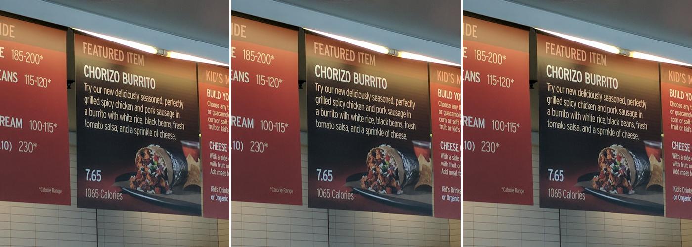 Chipotle Mexican Grill Menu