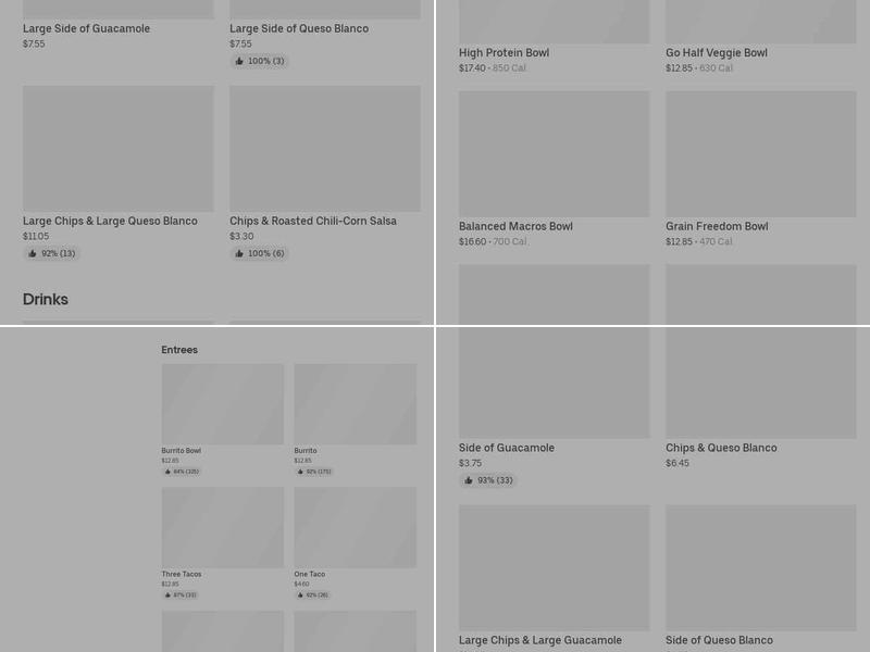 Chipotle Mexican Grill Menu