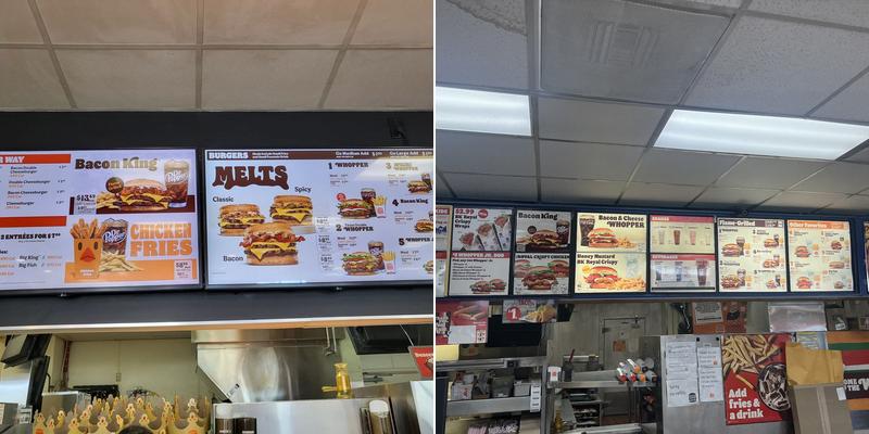 Burger King Menu