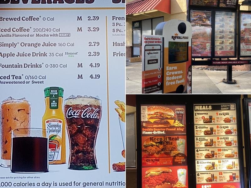 Burger King Menu