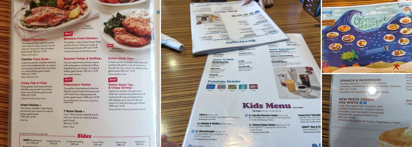 IHOP Menu