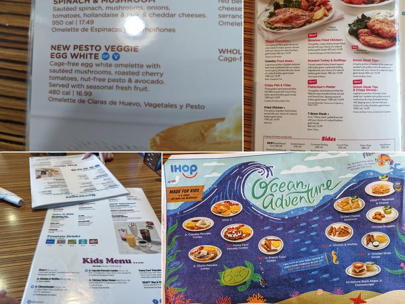 IHOP Menu