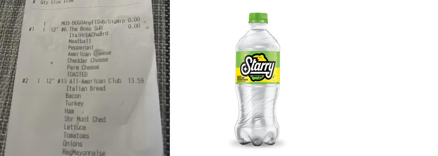 Subway Menu