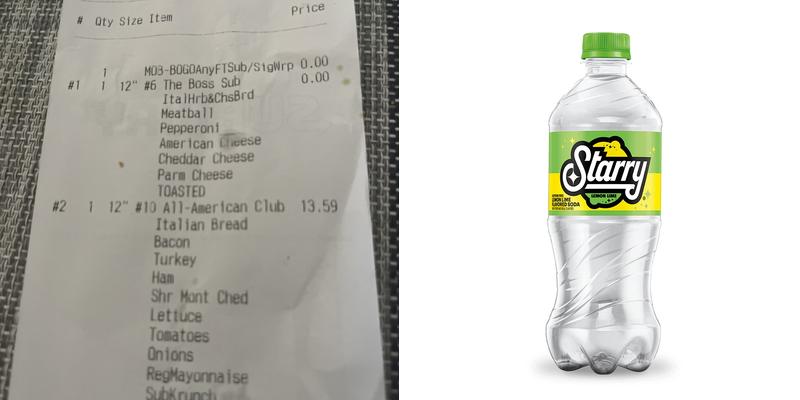 Subway Menu