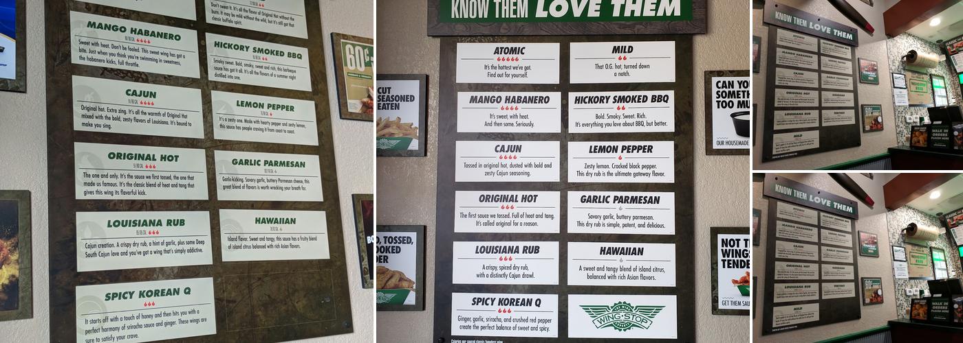 Wingstop Menu