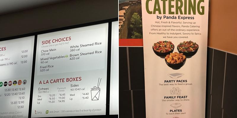 Panda Express Menu