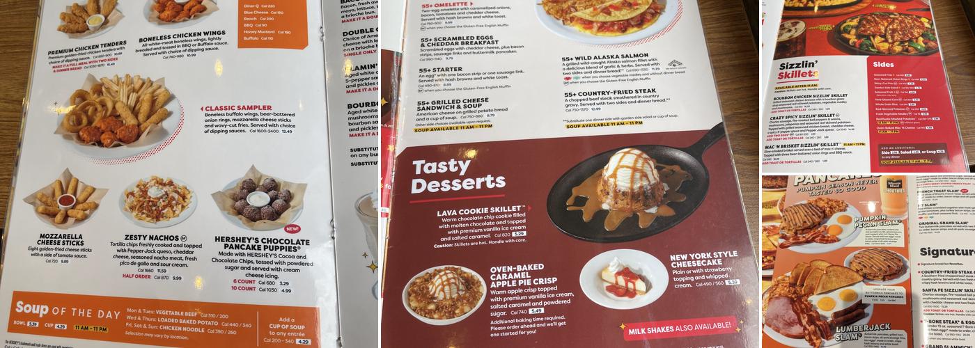 Denny's Menu