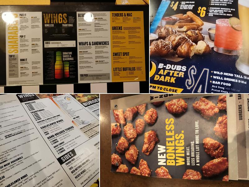 Buffalo Wild Wings Menu