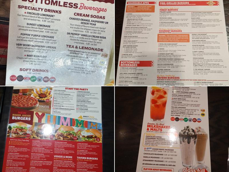 Red Robin Gourmet Burgers and Brews Menu