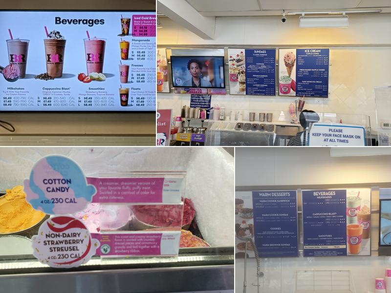 Baskin-Robbins Menu