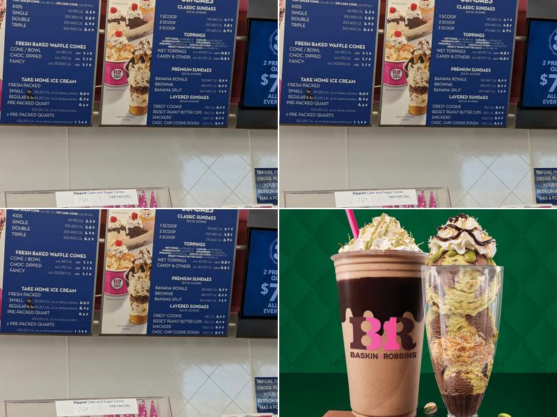 Baskin-Robbins Menu