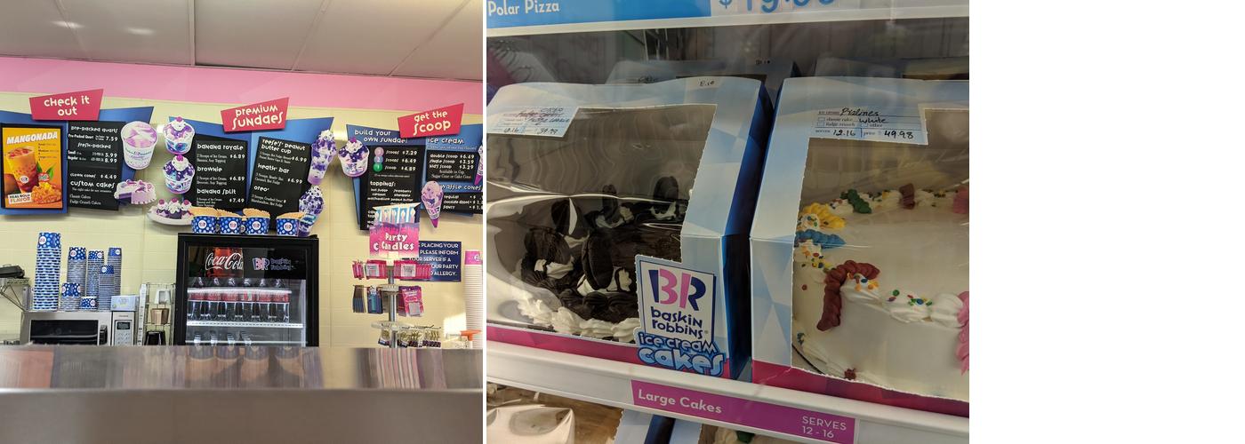 Baskin-Robbins Menu