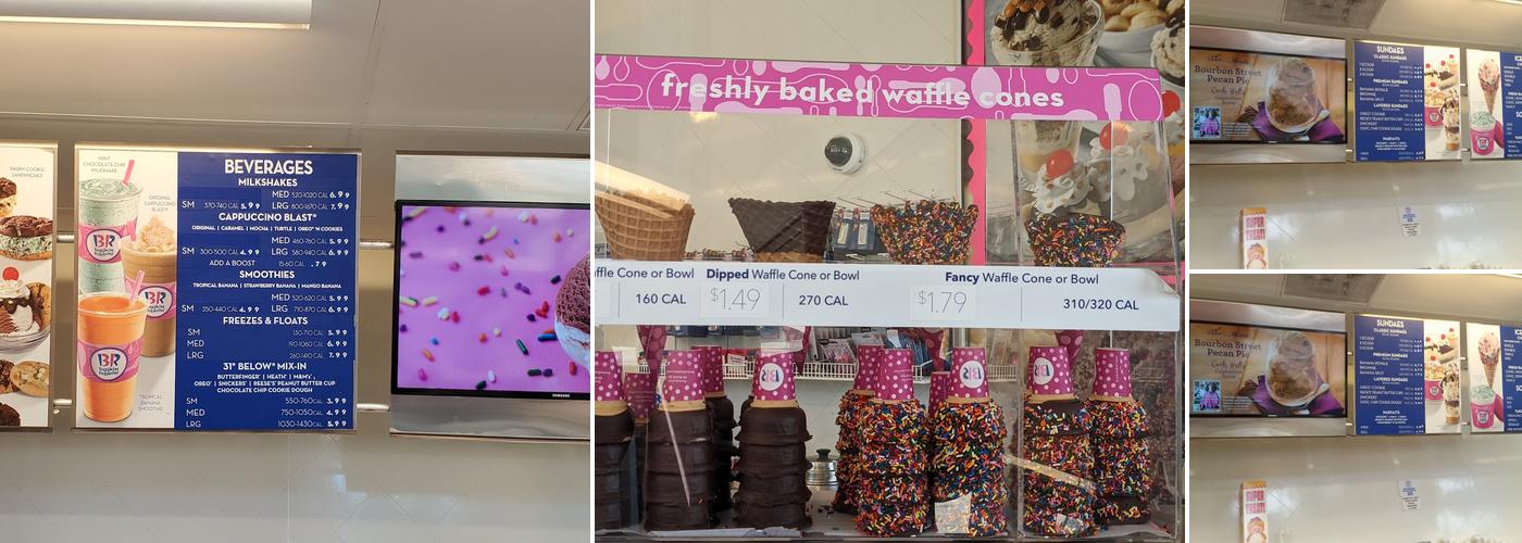 Baskin-Robbins Menu