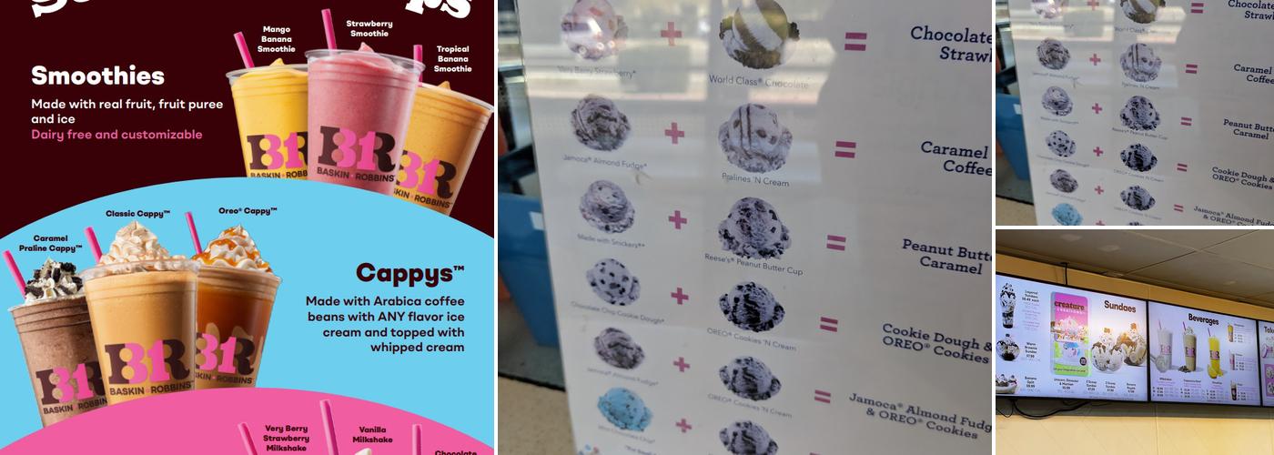 Baskin-Robbins Menu