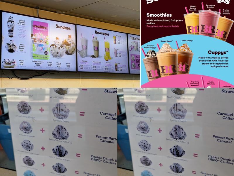 Baskin-Robbins Menu