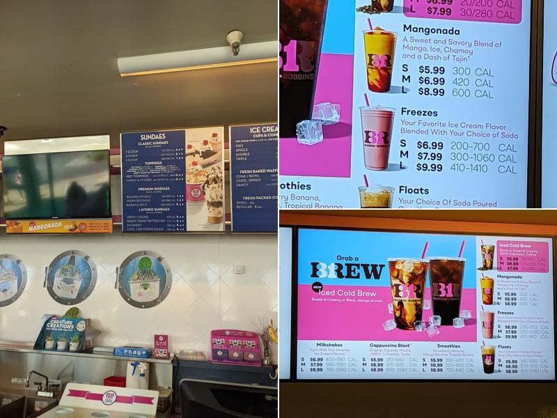 Baskin-Robbins Menu
