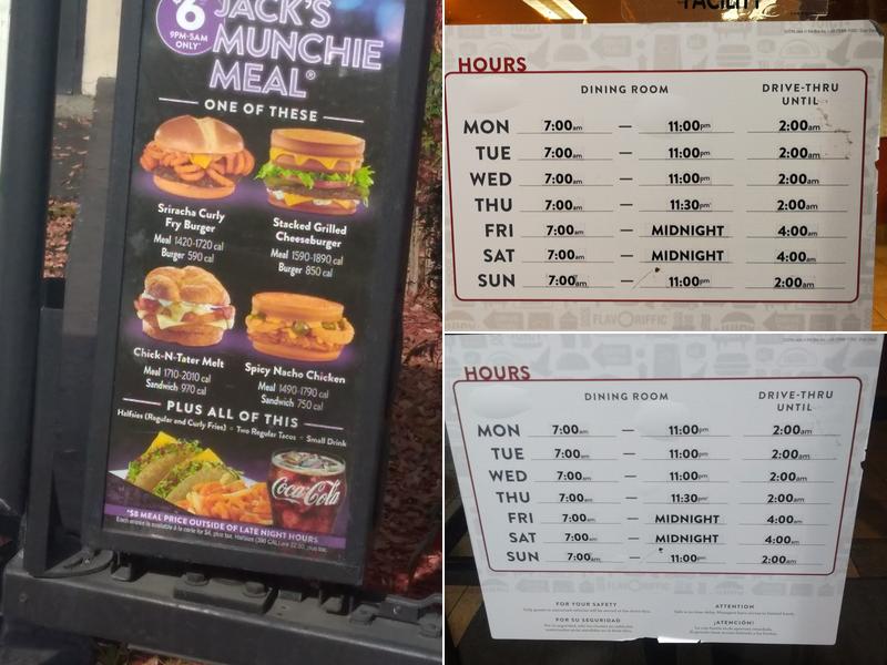 Jack In The Box Menu