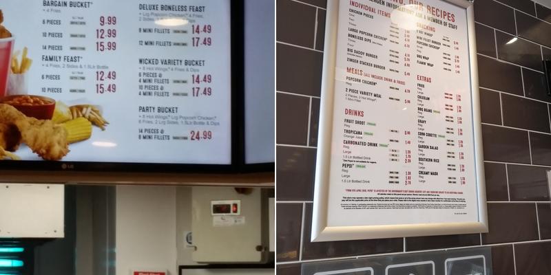 KFC Ipswich - Felixstowe Road Menu