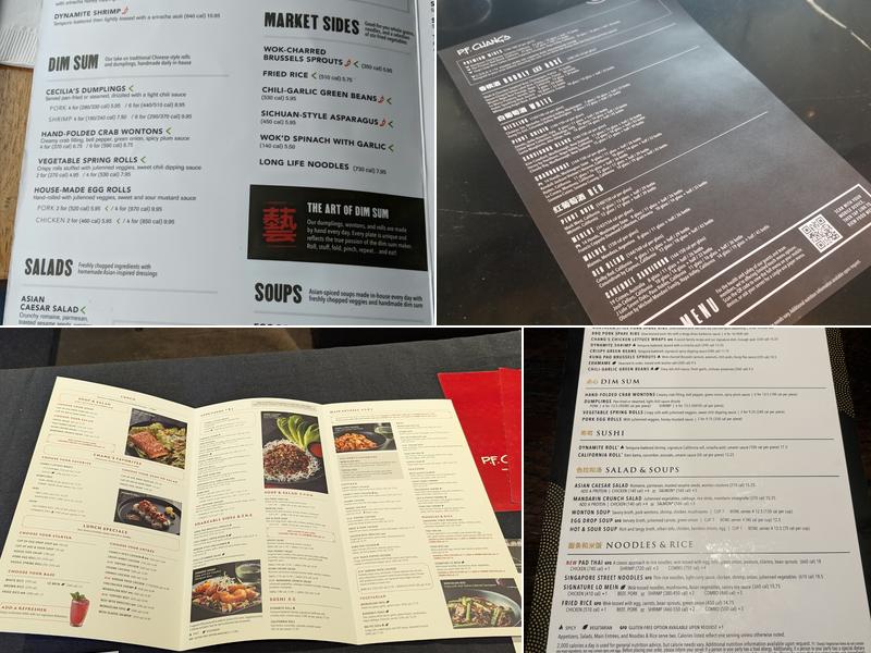 P.F. Chang's Menu
